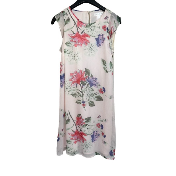 Motherhood Maternity Small Blush Pink Floral Flowy Dress - Picture 1 of 4